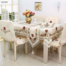 Black and gold plastic tablecloths for rectangle tables, 6 pack disposable party table cloths, gold dot confetti table covers with 30 balloons for birthday, graduation, cocktail parties, 54 x 108 4.7 out of 5 stars 3,127 Vezon Europe Elegant Large Size 175 350cm Floral Embroidery Tablecloth Satin Embroidered Wedding Table Towel Cloth Cover Overlay Embroidery Tablecloth Table Cloth Satintablecloth Satin Aliexpress