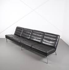 Available in any upholstery wood finish. 4 Seater Leather Sofa Horst Bruning For Kill International Dekaden
