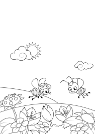 There's something for everyone from beginners to the advanced. Coloring Page Spring Bees In The Garden Free Printable Coloring Pages Img 30952
