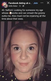 I stroked a beaver at Drayton Manor! Facebook dating uko.. uk Kellie Baker  5h ·· Join X 43. Salford. Looking for someone my age whose works and can  smash the granny outta