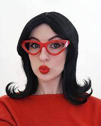 Amazon.com: ALLAURA Linda Belcher Wig & Red Glasses - 100% Realistic Black  Bob Wig for Women, Men, & Kids - Fits All, Non-itch - Bob's Burgers Cosplay  : Everything Else