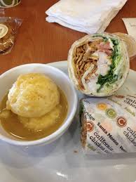 California chicken cafe was recommended by our mechanic. Cesar Chicken Wrap With Mashed Potatoes From California Chicken Cafe California Chicken Cafe California Chicken Chicken Wraps