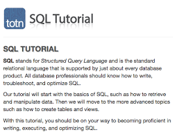 Learn Sql With Step By Step Tutorial And References