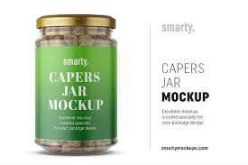 Download Capers Jar Mockup Food Jar Jar Capers