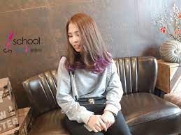 霧咖漸層霧粉紫灰色 想要留長所以我們選擇不全頭漂 把髮尾刷染去色乾淨之後染了粉紫色 燈光下會有微微帶灰紫的感覺 髮色特別又不會過於浮誇對吧 fashion leather skirt skirts