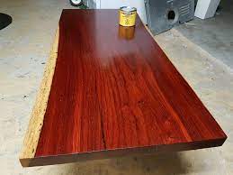 The log home care & maintenance authority™ | since 1981 | photo gallery Just Finished Buffing The Paste Wax Finish On A Padauk Coffee Table I M Making For A Friend Very Pleased With The Result Can For Scale Woodworking