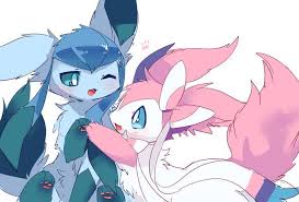 Glaceon Sylveon Pokemon Eevee Niedliche Pokemon Pokemon Bilder