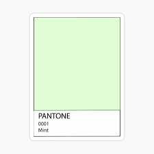 Pastel Light Green Pantone Glossy Sticker By Lea Lani In 2021 Mint Green Aesthetic Green Aesthetic Mint Aesthetic