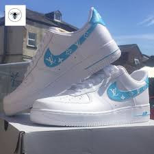 Nike Air Force 1 Lv Swoosh In 2020 Baby Blue Shoes Hype Shoes Sneakers Fashion