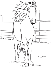 Help your child develop art skills with these horse coloring pages. Free Printable Horse Coloring Pages For Kids