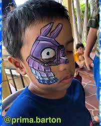 Prima Bartons Lama Fortnite Design Face Paint Face Painting For Boys Face Painting Kids Face Paint