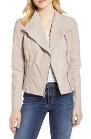 Women S Marc New York By Andrew Marc Felix Stand Collar Leather Jacket Size X Large Grey Collar Leather Jacket Leather Jacket Marc New York