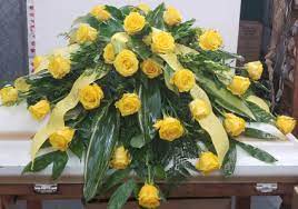 Yellow Roses Casket Spray In Bolivar Mo The Flower Patch More