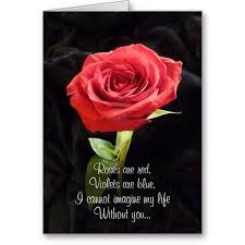 Dramatic Red Rose Proposal Card With Poem Zazzle Com Red Roses Quotes Roses Are Red Poems Roses Are Red Funny