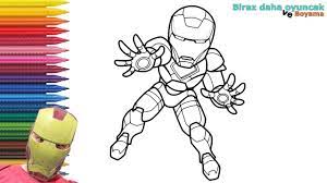 Ironman Boyama Sayfasi Cocuklar Icin Boyama Videolari Boyama Oyunlari Boyama Kitaplari Videolar Oyun
