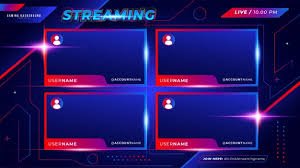 Twitch banner maker for gamers with diverse character graphics. Stream Background Images Free Vectors Stock Photos Psd