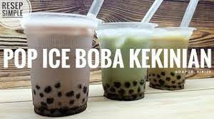Pop Ice Boba Bubble Kekinian Yang Enak Menyegarkan Dapur Kiki Versi High Youtube