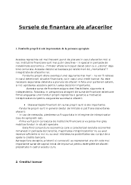 Proprii argument essay finantare surse de. Doc Sursele De Finantare Ale Afacerilor Dobre A Roxana Academia Edu