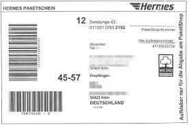 Mechanismus in autos dhl paketschein ausdrucken teil von dhl paketschein drucken. File Paketaufkleber Hermes Paket Via Paketshop 2017 Jpg Wikimedia Commons