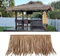 2024 New Gazebo Tiki Thatch Roof Plastic Synthetic Artificial Thatch Sheet