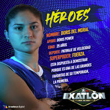 Bienvenida, una vez más, a las playas del Exatlón @dorisdelmoralrosique...  ¡Queremos verte demostrar tu POWER! 👊🏼🔵🌴 #FortalezaExatlón