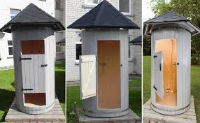Oltre ai box doccia ad angolo, come il box doccia pentagonale, da duka trovate anche box doccia circolari, a quarto di. Cabina Doccia Da Esterno Tilli In Legno O 1 20 X H 2 90 M Bsvillage Com