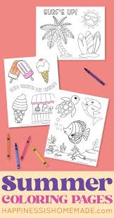 Feel free to print and color from the best 40+ free full size coloring pages at getcolorings.com. Summer Coloring Pages Free Printables Happiness Is Homemade