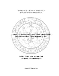 Cuándo surge el día del contador. Pdf Universidad De San Carlos De Guatemala Facultad De Ciencias Economicas Guia Del Contador Publico Y Auditor Para Constituir Una Empresa De Servicios Contables Y De Auditoria Jessica Johana Orellana