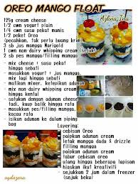 Jika dahulu terkenal dengan aiskrim milo, aiskrim jeruk, aiskrim asam boi, aiskrim sirap bandung dan banyak lagi. Oreo Mango Float Mango Float Cooking Recipes Dessert Recipes