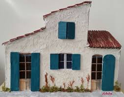 Articles De Fleur De Patch Tagges Creche De Noel Fleur De Patch Maison En Carton Maison Maison De Noel