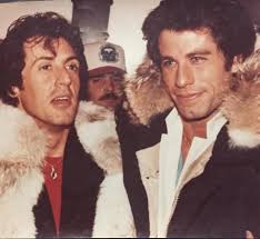 Sylvester Stallone and Jennifer Flavin for Moda Italia, 1990.