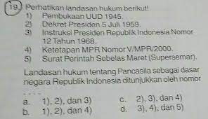 We did not find results for: Landasan Hukum Tentang Pancasila Sebagai Dasar Negara Republik Indonesia Ditunjukan Oleh Nomor Brainly Co Id