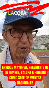 El presidente de la Federación Mexicana de Beisbol, Enrique Mayorga  Betancourt, destaca la importancia del regreso de los campeonatos a la  entidad. 🎙