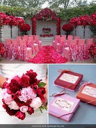 Pink And Red Wedding Ideas Calligraphy By Jennifer Red Wedding Valentines Day Weddings Valentine Wedding