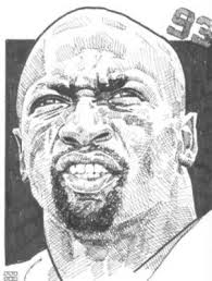 John Randle Minnesota Vikings 8 X 10 Print by Michael Mellett