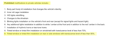 Terbaru, jabatan pengangkutan jalan (jpj) dikatakan bakal melaksanakan apa sahaja justeru, jika semua orang tidak dibenarkan guna cermin gelap, jpj akan kuatkuasakan peraturan itu dan jika keputusan membenarkan semua orang menggunakan cermin gelap, ia juga akan dikuatkuasakan. Cermin Gelap Undang Undang Sudah Berubah Careta