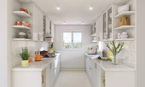 This is one simple kitchen design for middle class family is done with a low cost with a stylish result. 20 Beautiful Parallel Kitchen Designs For Home Design Cafe
