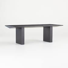 Van Charcoal Wood Dining Table Reviews Crate And Barrel Dining Table Stone Dining Table Natural Wood Dining Table