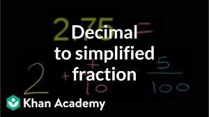 We did not find results for: Rewriting Decimals As Fractions 2 75 Video Khan Academy