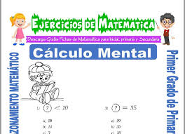 Ejercicios mentales matematicos para secundaria / operaciones variadas con y sin decimales iii | cursos de. Ejercicios De Calculo Mental Para Primero De Primaria Matematica