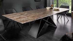 table a diner moderne verre et ceramique extensible seville gdegdesign table a manger design table a diner table a manger ceramique