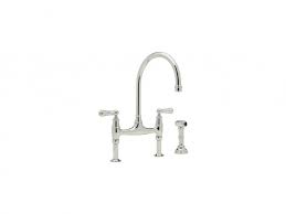 Akq contemporary bridge kitchen faucet installation akq. Rohl S Perrin Rowe Bridge Kitchen Faucet With Side Spray