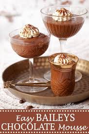 Easy Baileys Chocolate Mousse In 2020 Yummy Food Dessert Desserts Dessert Recipes