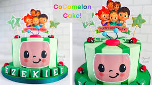The coco melon theme cakes for your little one's special birthday! Cocomelon Cake I Making A Cocomelon Birthday Cake I Chyna B Sweets Youtube