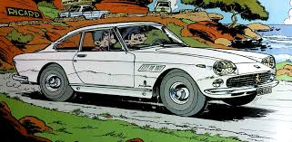 Ferrari 330 Gt Jidehem Car Cartoon Car Illustration Bristol Board