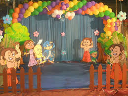 Feting Your Kid S Birthday With Chhota Bheem And Gangs Of Dholakpur Birthday Party Planner Birthday Party Decorations Party Themes