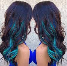 Mermaidhair Hair Styles Hair Color Streaks Blue Brown Hair