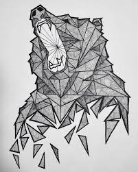 Designspiration Design Inspiration Geometric Drawing Geometric Bear Geometric Animals