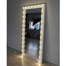 Shop for threshold full length mirror online at target. Floor Standing Full Length Dressing Mirror With Dimmable Led Light Bulbs China Led Light Mirror Glass Made In China Com