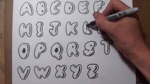 Follow along for super simple, super realistic bubble drawings! Draw Graffiti Bubble Letters Novocom Top